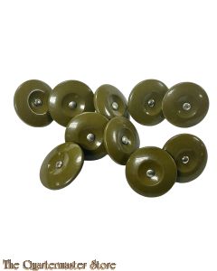 10 plastic Buttons for WW2 denim battledress 