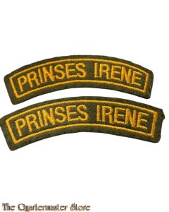 Straatnamen prinses Irene gebogen (replica)