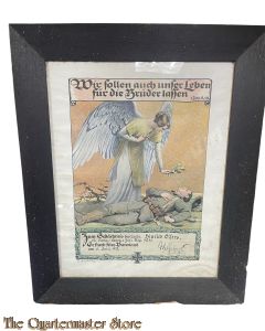 Colourierten Erinnerungsurkunde für die Hinterbliebenen  5 April 1918