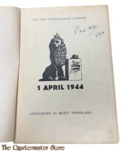 Book - Het Vrij Nederlandsch liedboek. 1 april 1944