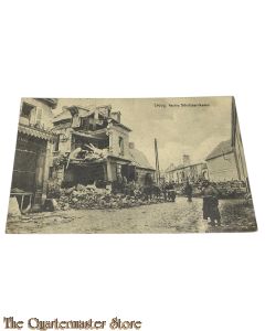 (Feld) Postkarte 1915 Crouy - Rechts Schutzbarrikaden