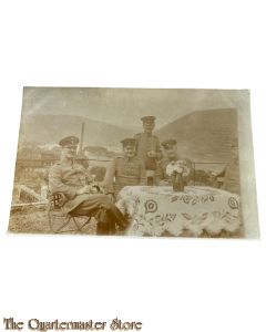 Postkarte/ Photo 1914-18 4 Deutsche offiziere am Tisch 