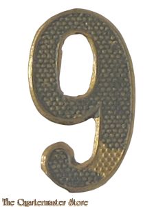 6/9 Cijfer embleem voor een onderoffier pre 1940