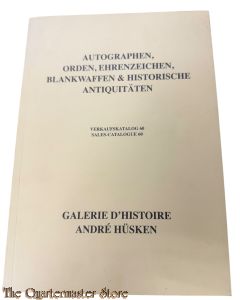 Book - André Hüsken Verkaufskatalog 60 Autographen Orden Ehrenzeichen Blankwaffen Historische Antiquiteten