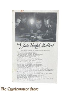Postkarte militair 1940 Gute Nacht, Mutter ! 