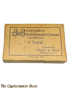 US Army 1917 B&B Corresive Sublimate Gauze 1 yard 