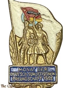 DDR - Abzeichen 1955 Monat der Deutsch Sowjetischen Freundschaft (German Soviet Friendship)