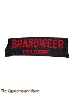 Straatnaam Brandweer Colonne