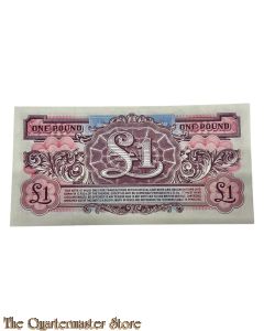 Voucher 1 Pond biljet van de Britse Strijdkrachten, 2e serie, uitgegeven in 1956-72