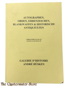 Book - André Hüsken Verkaufskatalog 59 Autographen Orden Ehrenzeichen Blankwaffen Historische Antiquiteten