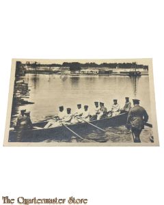 (Feld)postkarte 1916 Ein Boot mit Deutsche Offiziere 