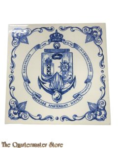 Wandtegel KMAR Koninklijke Marechaussee Brigade Amsterdam-Haven 