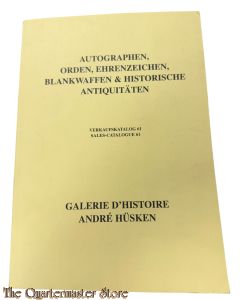 Book - André Hüsken Verkaufskatalog 61 Autographen Orden Ehrenzeichen Blankwaffen Historische Antiquiteten