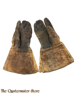 France - WW1 periode pilot / motor leather gloves 