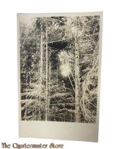 Postkarte/ Photo 1916 Artillerie Hochbau beobachtungs platz
