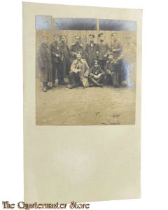 Photo 1918 Gruppe Deutsche Soldaten 64  IR 9. Batterie