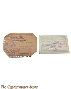 2 x Legitimatie kaart 1920/25 Den Haag 
