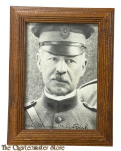 Framed signed photo General officer Mason Mathews Patrick (Army Air Service)