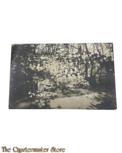 Postkarte / Studio photo 1914 Gruppe Deutsche Soldaten 
