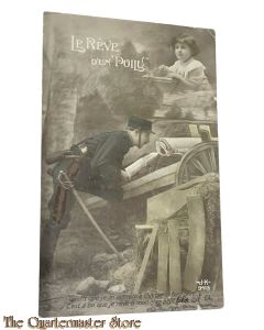 France - Postcard 1914 Le Reve d'un Poilu