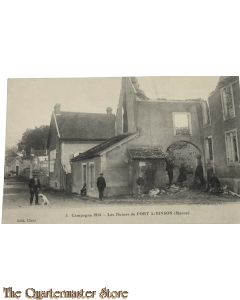 France - Postcard Campagne 1914 - Les Ruines de PORT A-BINSON (Marne)