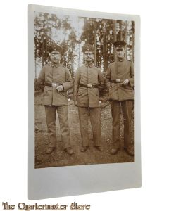 (Feld) Postkarte/Studiophoto 1914 3 Deutsche Soldaten 