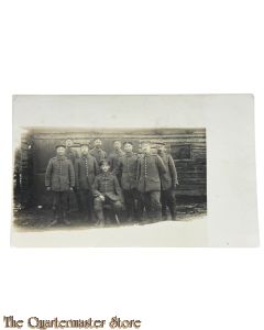 (Feld) Postkarte/Studiophoto 1916 9 Deutsche Soldaten 