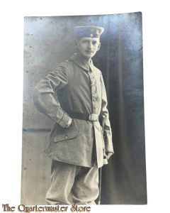 (Feld) Postkarte/Studiophoto 1914 Soldat mit Seitengewehr 5th Inf Div 