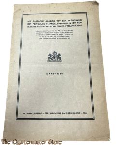 HET DUITSCHE AANBOD TOT EEN BEËINDIGING DER FEITELIJKE VIJANDELIJKHEDEN IN HET NOG BEZETTE NEDERLANDSCHE GEBIED VAN APRIL 1945