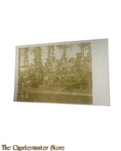 Postkarte/ Photo 1916 Deutsche Marine Soldaten bei Kanone 