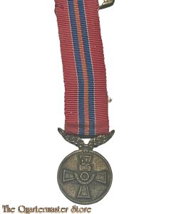 Miniatuur Medaille voor het 10-jarig lidmaatschap van de Bond van Nederlandse Militaire Oorlogsslachtoffers