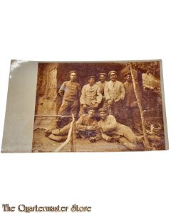 (Feld)postkarte  1914  6 Deutsche Soldaten