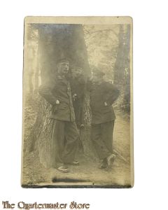 Postkarte/ Photo 1914 3 Deutsche Marine Soldaten bei einem Baum 