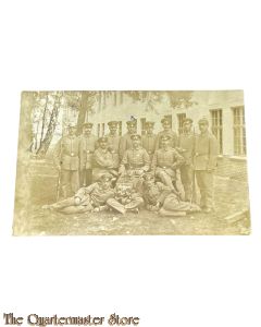 Postkarte / Studio photo 1915  Deutsche Soldaten 2 mit pickelhaubes