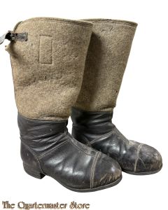 German WH/LW Winter Boots Felt/Leather