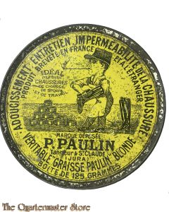 France - WW2 Boite métallique Véritable graisse Paulin blond 125 grammes