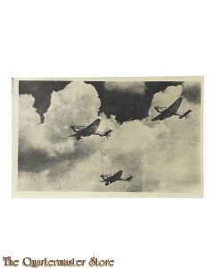 Postkarte militair 40-45 Eine Kette Junckers-Ju 87 Sturtzkampfflugzeug (Stuka)