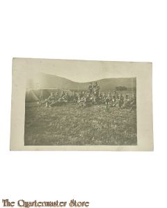 Postkarte/ Photo 1921 Deutsche Militair Musikanten teils sitzend