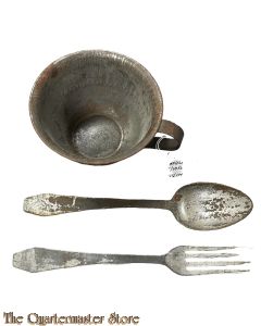 France - WW1 BTS cup spoon and fork (Muslim)