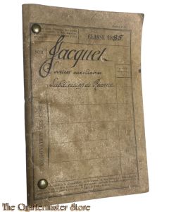 France - Livre de mobilisation Service Auxiliares de Roanne 1885