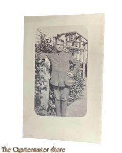 Postkarte/ Photo 1918, Deutscher Soldat im Felde