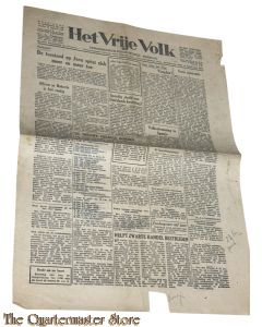 Krant Het vrije Volk 1e jrg no 138 Vrijdag 12 Mei 1945