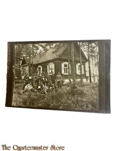 Postkarte/Studio photo 1918 Deutsche Soldaten in Russland 
