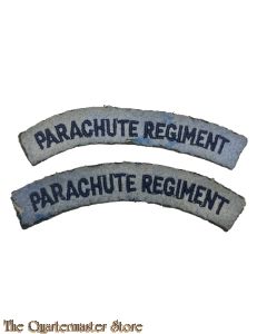 Set WW2 Unit designation strips Parachute Regiment 