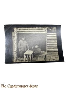 Photo 1917  2 Deutsche Offiziere an der Front