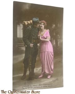 France -  WW1 postcard d'espère, au retour, vous redemander De me laisser prendre un autre baiser.