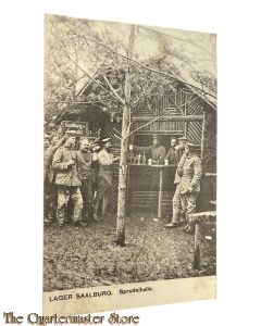 Postkarte 1916 Lager Saalberg, Sprudelhalle 