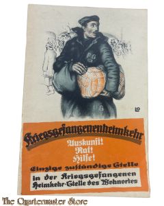 1918 Merkblatt fur  Heimkehrende Kriegsgefangene (WW1 Booklet returning German POWs)