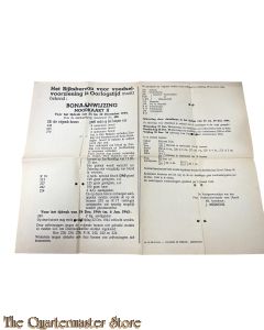 Bonaanwijzing (Noodkaart II) Distributiekring  Amersfoort no 429 24 t/m 30 December 1944
