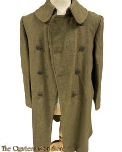 US Army WW1 Greatcoat M17 wool EM-NCO named   (Overjas M17 wol manschappen US Army )